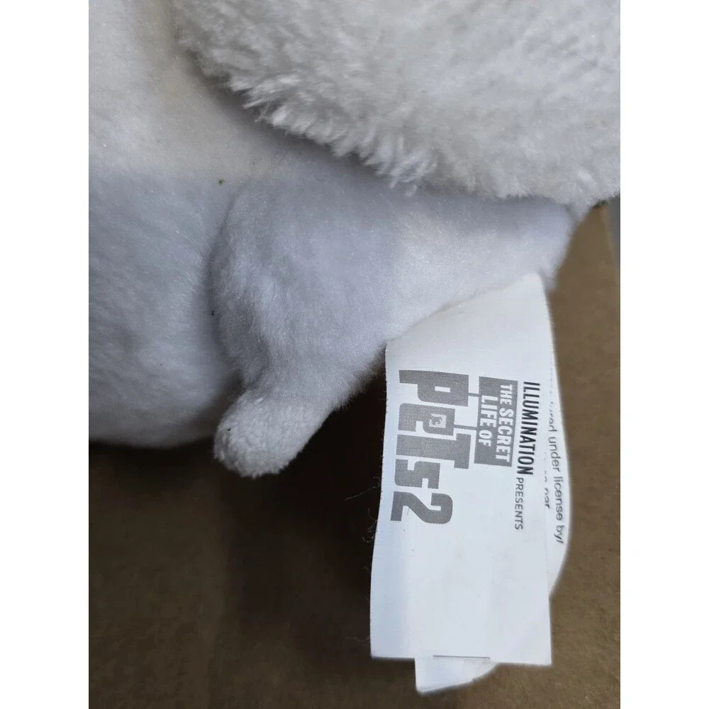 Secret Life of Pets 2 Chat & Hang Gidget Clip Plush White Dog Stuffed Animal